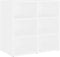 vidaXL - Schoenenkast - 52,5x30x50 - cm - wit