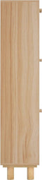 vidaXL - Schoenenkast - 52x25x115cm - bewerkt - hout - & - natuurlijk - rattan - bruin