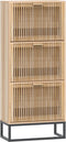vidaXL - Schoenenkast - 52x25x120 - cm - bewerkt - hout