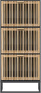vidaXL - Schoenenkast - 52x25x120 - cm - bewerkt - hout - zwart