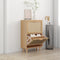 vidaXL - Schoenenkast - 52x25x80 - cm - bewerkt - hout - & - natuurlijk - rattan - bruin