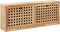 vidaXL - Schoenenkast - 55x20x104 - cm - massief - walnotenhout