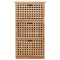 vidaXL - Schoenenkast - 55x20x104 - cm - massief - walnotenhout