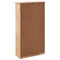 vidaXL - Schoenenkast - 55x20x104 - cm - massief - walnotenhout