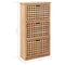 vidaXL - Schoenenkast - 55x20x104 - cm - massief - walnotenhout