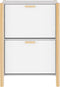 vidaXL - Schoenenkast - 57,5x33x80 - cm - bewerkt - hout - wit