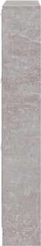 vidaXL - Schoenenkast - 59x17x108 - cm - bewerkt - hout - betongrijs
