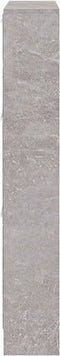 vidaXL - Schoenenkast - 59x17x108 - cm - bewerkt - hout - betongrijs