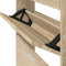 vidaXL - Schoenenkast - 59x17x108 - cm - bewerkt - hout - eikenkleurig