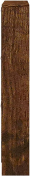 vidaXL - Schoenenkast - 59x17x108 - cm - bewerkt - hout - gerookt - eikenkleurig
