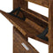 vidaXL - Schoenenkast - 59x17x108 - cm - bewerkt - hout - gerookt - eikenkleurig