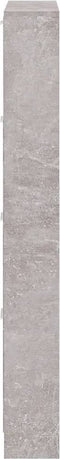 vidaXL - Schoenenkast - 59x17x150 - cm - bewerkt - hout - betongrijs