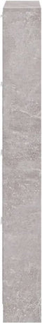 vidaXL - Schoenenkast - 59x17x150 - cm - bewerkt - hout - betongrijs