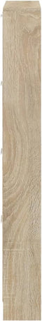 vidaXL - Schoenenkast - 59x17x150 - cm - bewerkt - hout - eikenkleurig