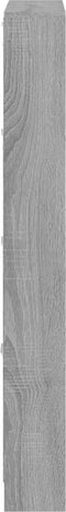 vidaXL - Schoenenkast - 59x17x150 - cm - bewerkt - hout - grijs - sonoma