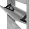 vidaXL - Schoenenkast - 59x17x150 - cm - bewerkt - hout - grijs - sonoma