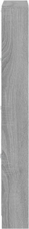 vidaXL - Schoenenkast - 59x17x150 - cm - bewerkt - hout - grijs - sonoma
