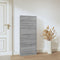 vidaXL - Schoenenkast - 59x17x150 - cm - bewerkt - hout - grijs - sonoma