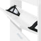 vidaXL - Schoenenkast - 59x17x150 - cm - bewerkt - hout - hoogglans - wit