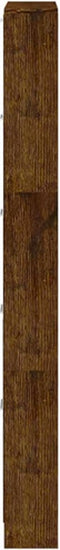 vidaXL - Schoenenkast - 59x17x169 - cm - bewerkt - hout - gerookt - eikenkleurig