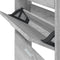 vidaXL - Schoenenkast - 59x17x169 - cm - bewerkt - hout - grijs - sonoma - eikenkleur