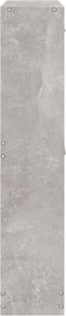 vidaXL - Schoenenkast - 59x17x81 - cm - bewerkt - hout - betongrijs