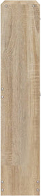vidaXL - Schoenenkast - 59x17x81 - cm - bewerkt - hout - eikenkleurig