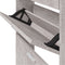 vidaXL - Schoenenkast - 59x17x81 - cm - bewerkt - hout - gerookt - eikenkleurig