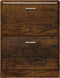 vidaXL - Schoenenkast - 59x17x81 - cm - bewerkt - hout - gerookt - eikenkleurig