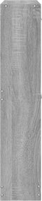 vidaXL - Schoenenkast - 59x17x81 - cm - bewerkt - hout - grijs - sonoma