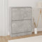 vidaXL - Schoenenkast - 59x17x81 - cm - bewerkt - hout - wit