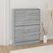 vidaXL - Schoenenkast - 59x17x81 - cm - bewerkt - hout - wit