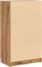 vidaXL - Schoenenkast - 59x35x100,5 - cm - bewerkt - hout - artisanaal - eikenkleur