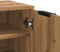 vidaXL - Schoenenkast - 59x35x100,5 - cm - bewerkt - hout - artisanaal - eikenkleur