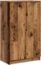 vidaXL - Schoenenkast - 59x35x100,5 - cm - bewerkt - hout - oud - houtkleurig