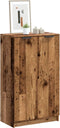vidaXL - Schoenenkast - 59x35x100,5 - cm - bewerkt - hout - oud - houtkleurig