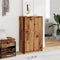 vidaXL - Schoenenkast - 59x35x100,5 - cm - bewerkt - hout - oud - houtkleurig