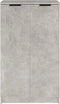 vidaXL - Schoenenkast - 59x35x100 - cm - bewerkt - hout - betongrijs