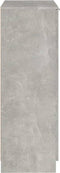 vidaXL - Schoenenkast - 59x35x100 - cm - bewerkt - hout - betongrijs