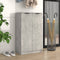 vidaXL - Schoenenkast - 59x35x100 - cm - bewerkt - hout - betongrijs