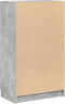 vidaXL - Schoenenkast - 59x35x100 - cm - bewerkt - hout - betongrijs