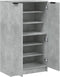 vidaXL - Schoenenkast - 59x35x100 - cm - bewerkt - hout - betongrijs