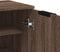 vidaXL - Schoenenkast - 59x35x100 - cm - bewerkt - hout - bruin - eikenkleur