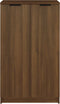 vidaXL - Schoenenkast - 59x35x100 - cm - bewerkt - hout - bruin - eikenkleur