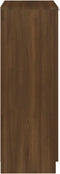 vidaXL - Schoenenkast - 59x35x100 - cm - bewerkt - hout - bruin - eikenkleur