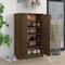 vidaXL - Schoenenkast - 59x35x100 - cm - bewerkt - hout - bruin - eikenkleur