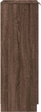 vidaXL - Schoenenkast - 59x35x100 - cm - bewerkt - hout - bruin - eikenkleur