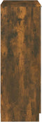 vidaXL - Schoenenkast - 59x35x100 - cm - bewerkt - hout - gerookt - eikenkleurig