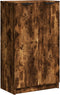 vidaXL - Schoenenkast - 59x35x100 - cm - bewerkt - hout - gerookt - eikenkleurig