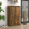 vidaXL - Schoenenkast - 59x35x100 - cm - bewerkt - hout - gerookt - eikenkleurig